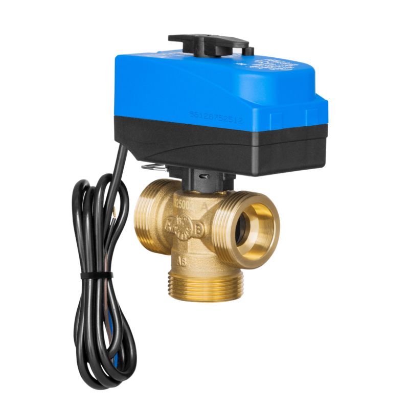 Trevejs Omskifterventil med Aktuator 5/4" CM-3D-032-F