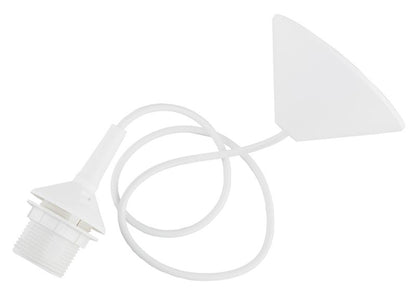 Lampeophæng 1 x 60 W E27 Hvid