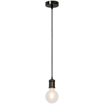 Lampeophæng Russo E27 Sort 114 cm