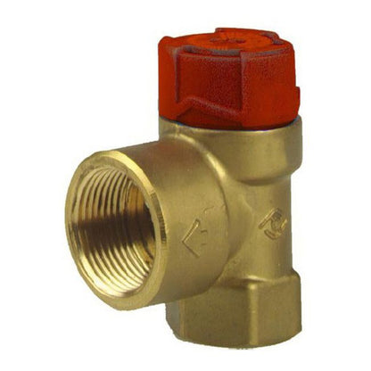 Sikkerhedsventil 3/4" 1,5 bar Rød Messing
