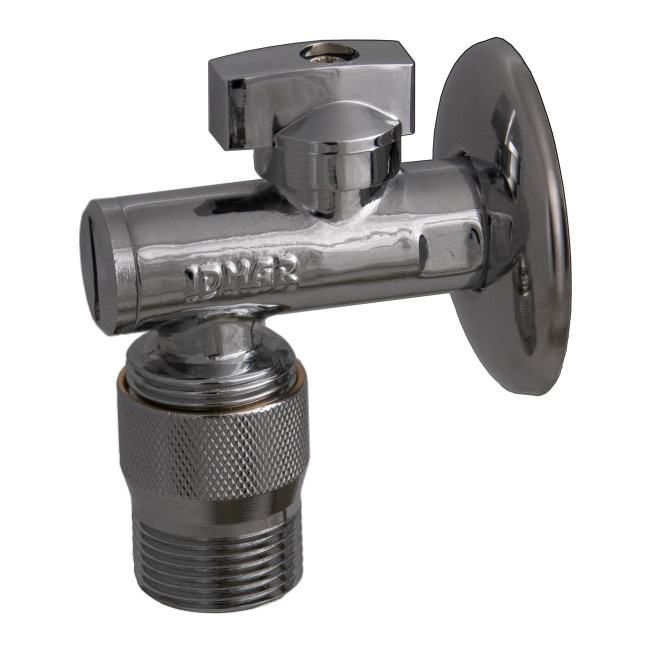 Aquastop vinkelformet ventil 1/2"x3/4"