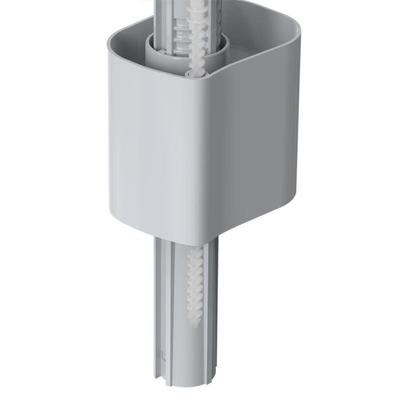 Sideindgangs påfyldningsventil 1/2" Hvid 231,5 mm