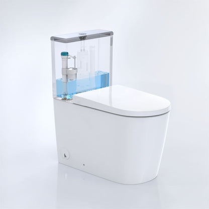 Toiletfyldeventil 1/2" Bundtilslutning Hvid 299 mm