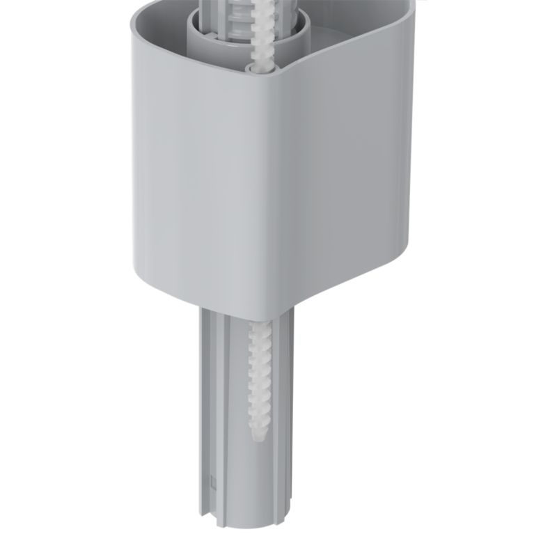 Sideindgangs påfyldningsventil 3/8" Hvid 23,2 cm