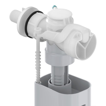 Sideindtagsfyldeventil 3/8" Hvid PP 231,5 mm