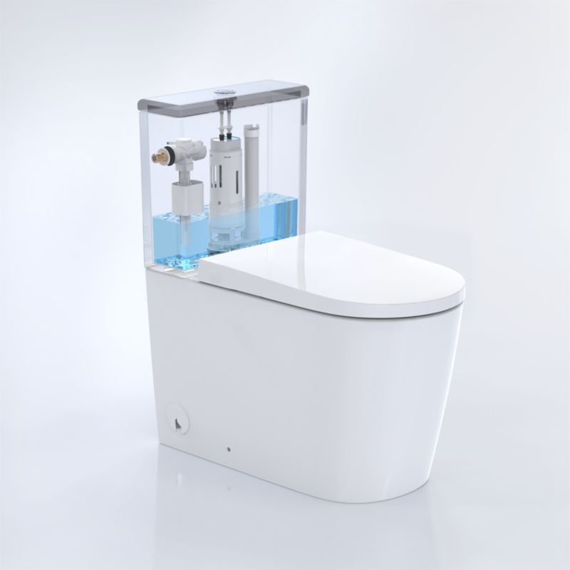 Toiletskyllesæt 3/6 L med Sideindtag Messing