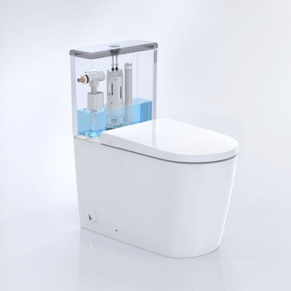 Skylle- og påfyldningsventilsæt til toilet 3/6 L 18x14x30 cm Messing 5059340756691