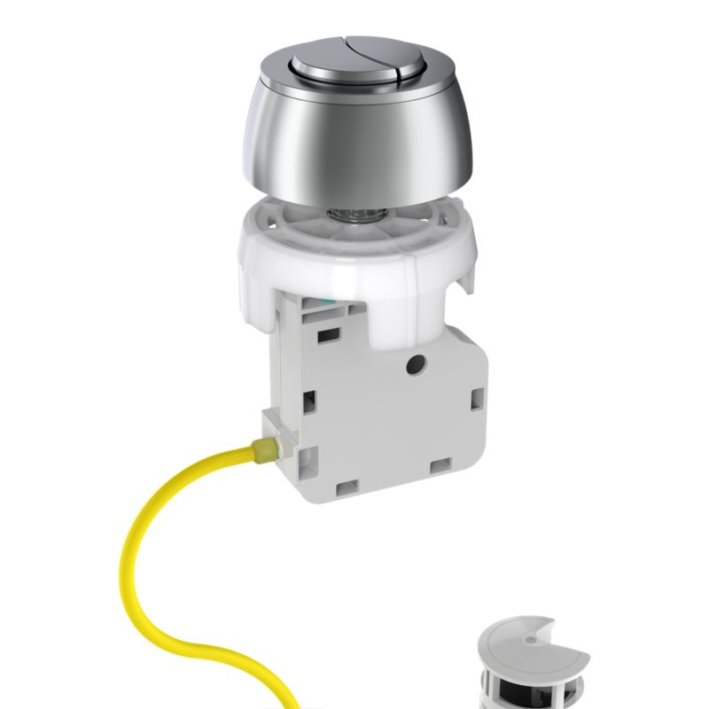 Toiletudløbsventil med Kabel 3/6 L Dobbelt Skyl Hvid