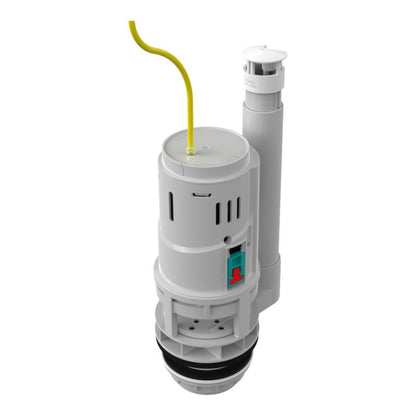 Toiletudløbsventil med Kabel 3/6 L Dobbelt Skyl Hvid