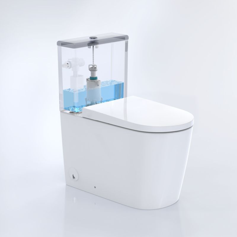Toiletudløbsventil Flomasta A2702 Hvid 94,6 x 94,6 x 184 mm