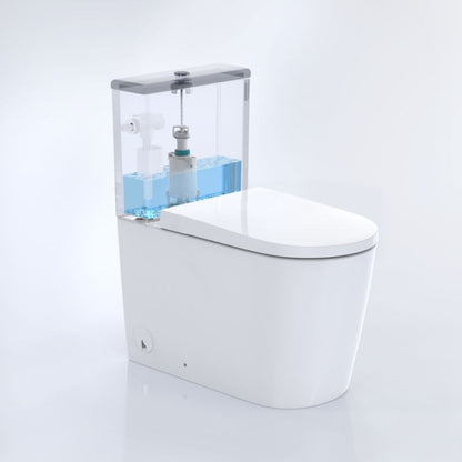 Toiletudløbsventil Flomasta A2702 Hvid 94,6 x 94,6 x 184 mm