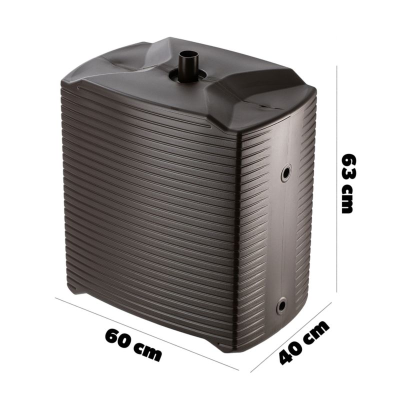 Modulopbygget regnvandstank KADAX 125L i plastik, mokka