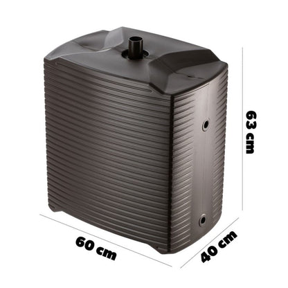 Modulopbygget regnvandstank KADAX 125L i plastik, mokka