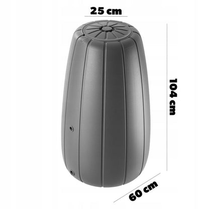 Regnvandstank KADAX 200L med hane og plantekrukke – 1 stk.