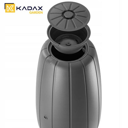 Regnvandstank KADAX 200L med hane og plantekrukke – 1 stk.