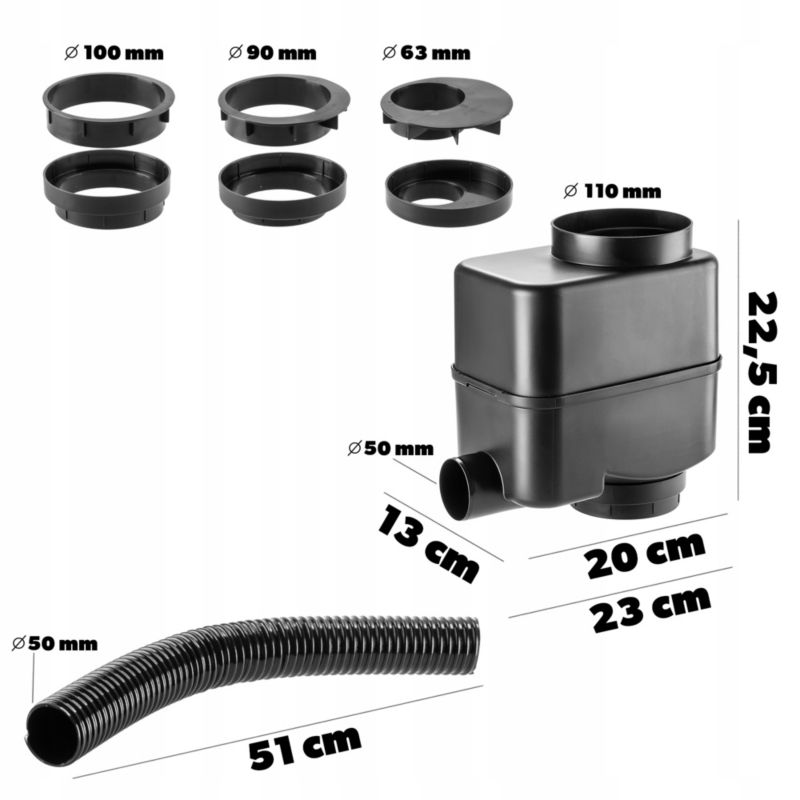 Regnvandstank KADAX 200L med hane og plantekrukke – 1 stk.