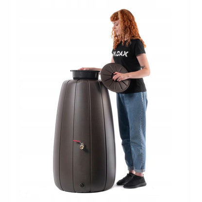 Regnvandstank KADAX 200L med hane og plantekrukke – 1 stk.