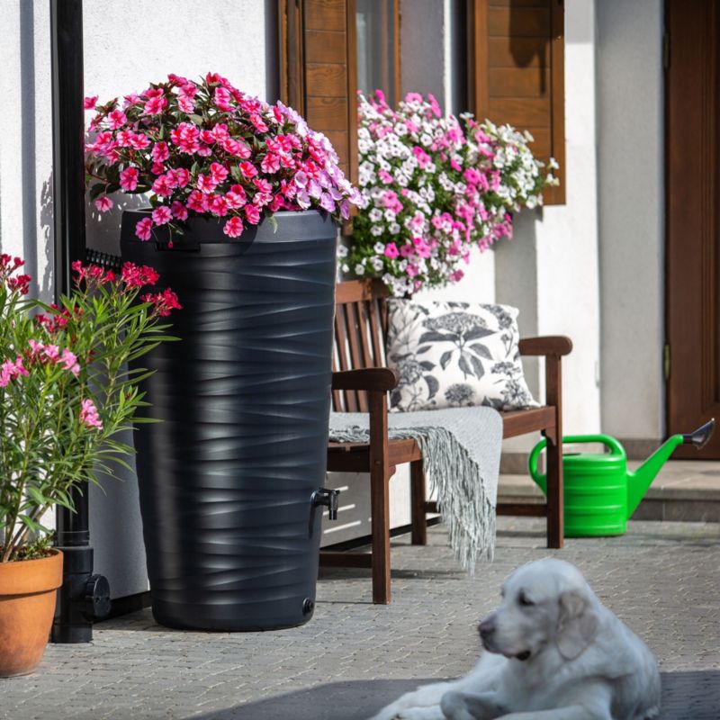 Regnvandstank KADAX 240L med hane og plantepotte 2-i-1, 1 stk.