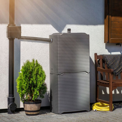 Modulært regnvandstank KADAX 250L – plastik tønde med fleksibelt sæt