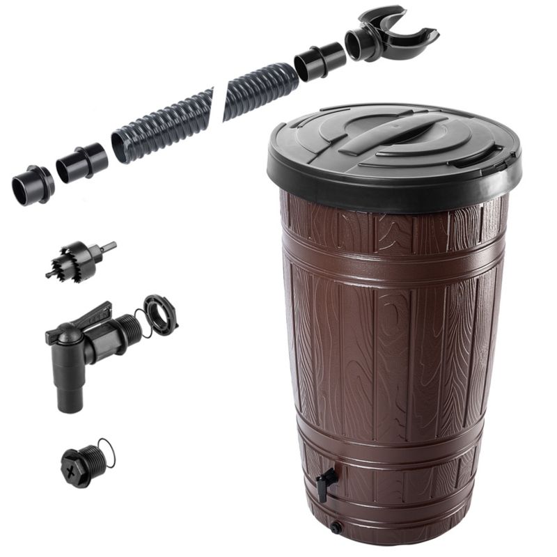 Regnvandstank KADAX 265L med hane - komplet sæt, 1 stk.