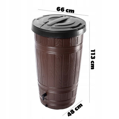 Regnvandstank KADAX 265L med hane - komplet sæt, 1 stk.