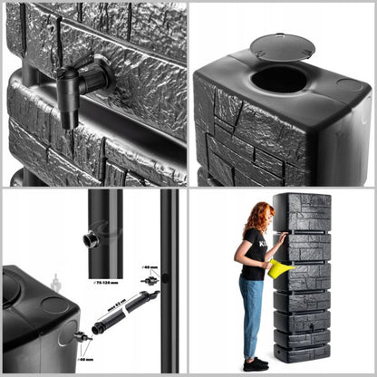 KADAX regnvandstank 350L tønde 1 stk.