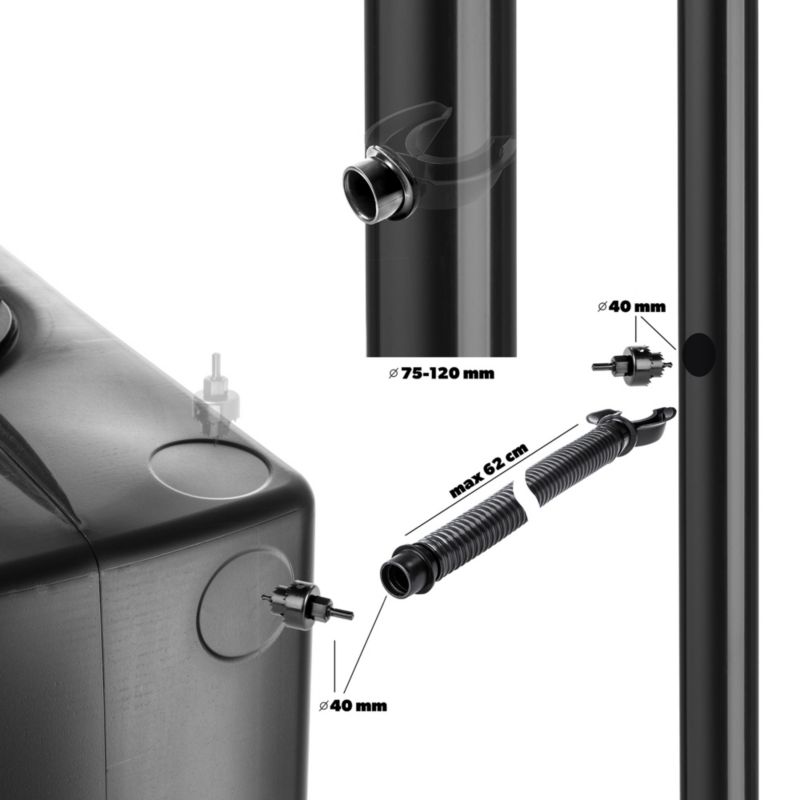 Regnvandstank KADAX 350L Tønde Sæt 1 stk.