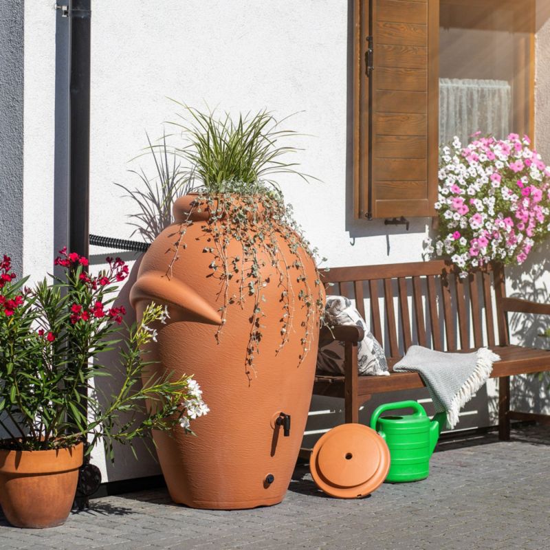 Regnvandstank KADAX 360L med hane og plantepotte – 1 stk.