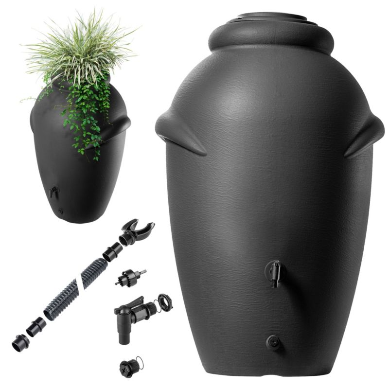 Regnvandstank KADAX 360L med hane og plantepotte – 1 stk.