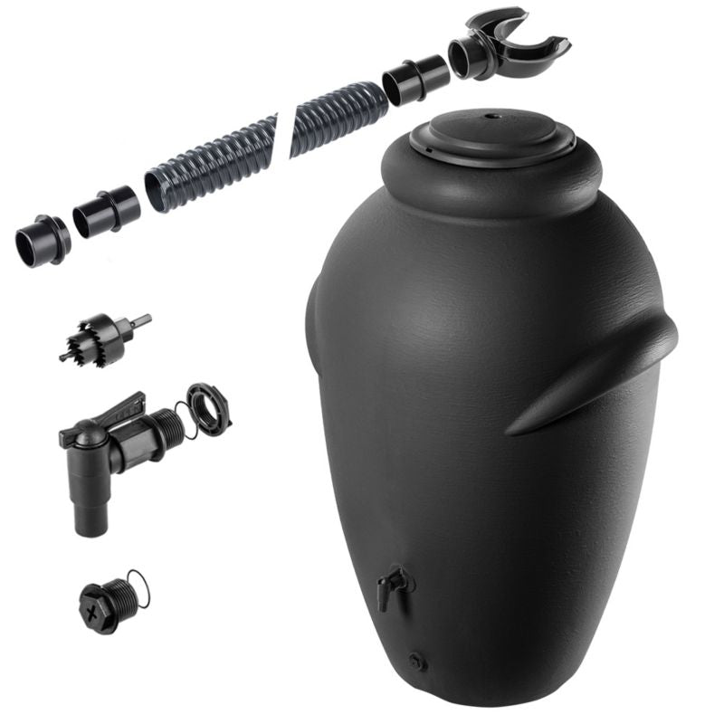 Regnvandstank KADAX 360L med hane og plantepotte – 1 stk.