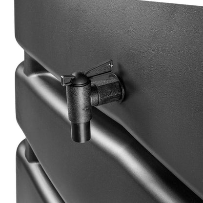 Regnvandstank Kadax 450L med hane i antracit – 1 stk.
