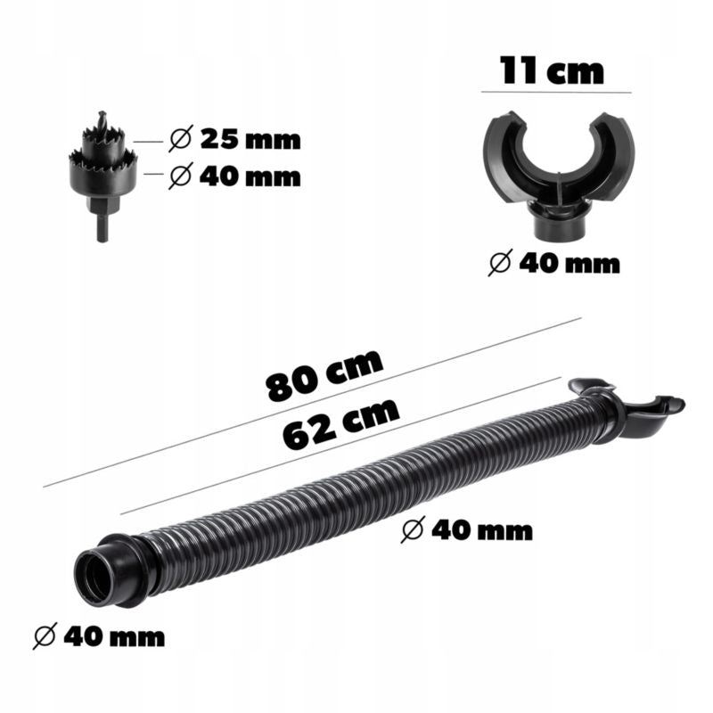 KADAX regnvandstank 500L med tilslutning og hane, 1 stk.