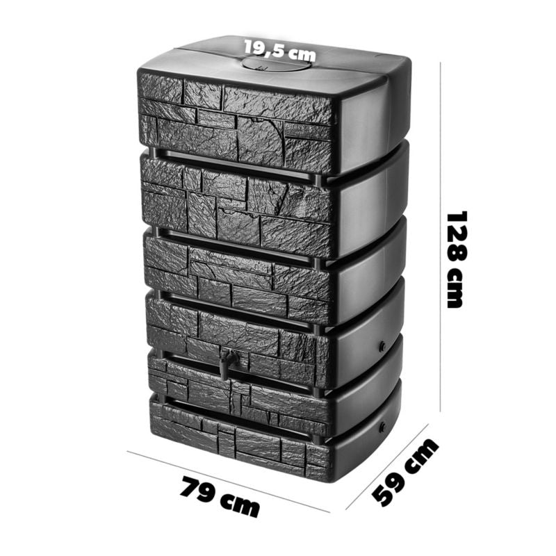 Regnvandstank KADAX 500L med hane – praktisk og holdbar