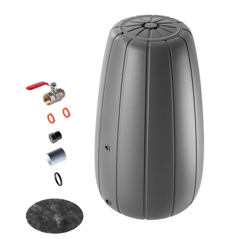 Regnvandstank KADAX 200L med hane og plantekrukke 2-i-1