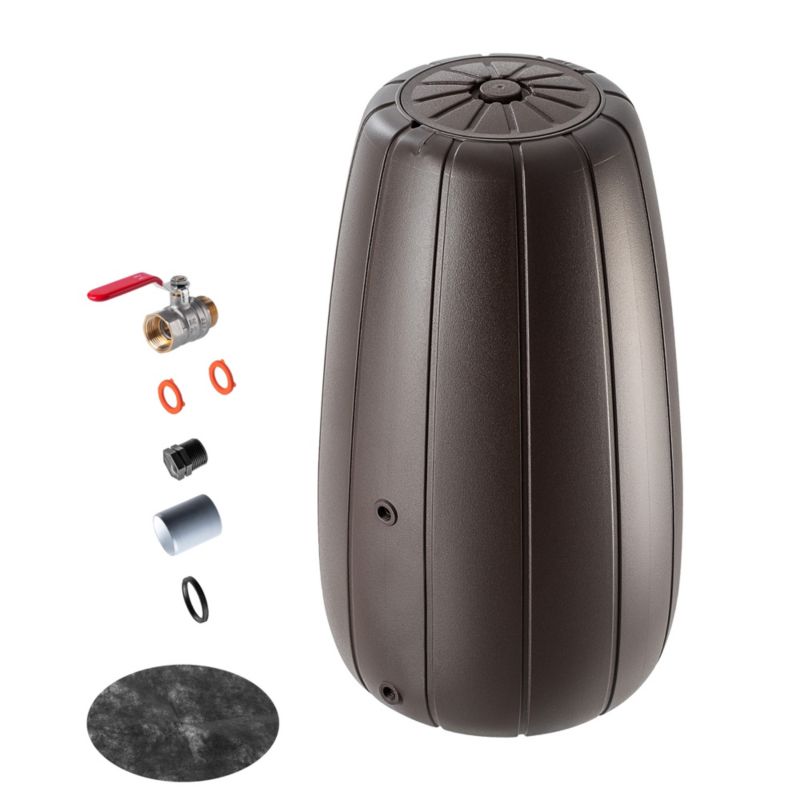 Regnvandstank KADAX 200L med hane og plantekrukke 2-i-1