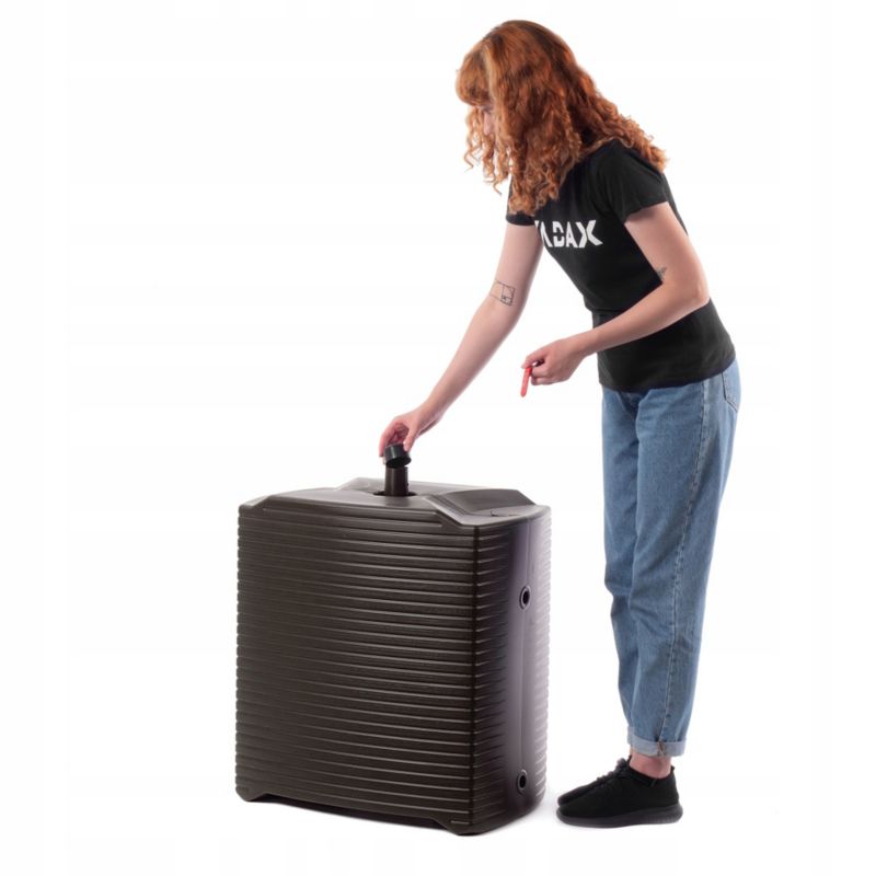 Modulært regnvandstank KADAX 125L med hane - komplet sæt, 1 stk.