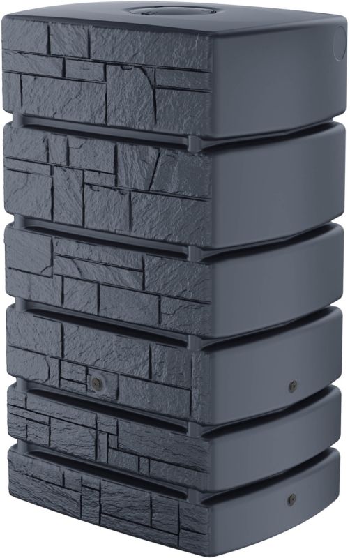 Prosperplast Tower Stone regnvandstank 500 l i antracit