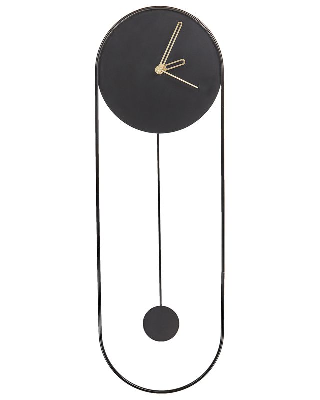 Salvan metal vægur sort 1 stk.