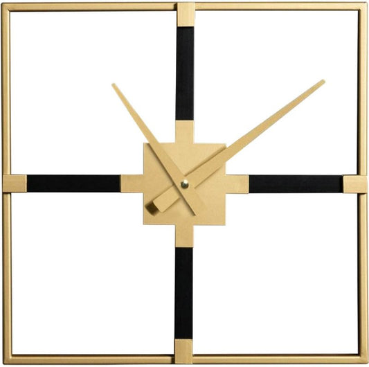 Eurofirany kvadratisk vægur 40 x 5 x 40 cm sort / guld