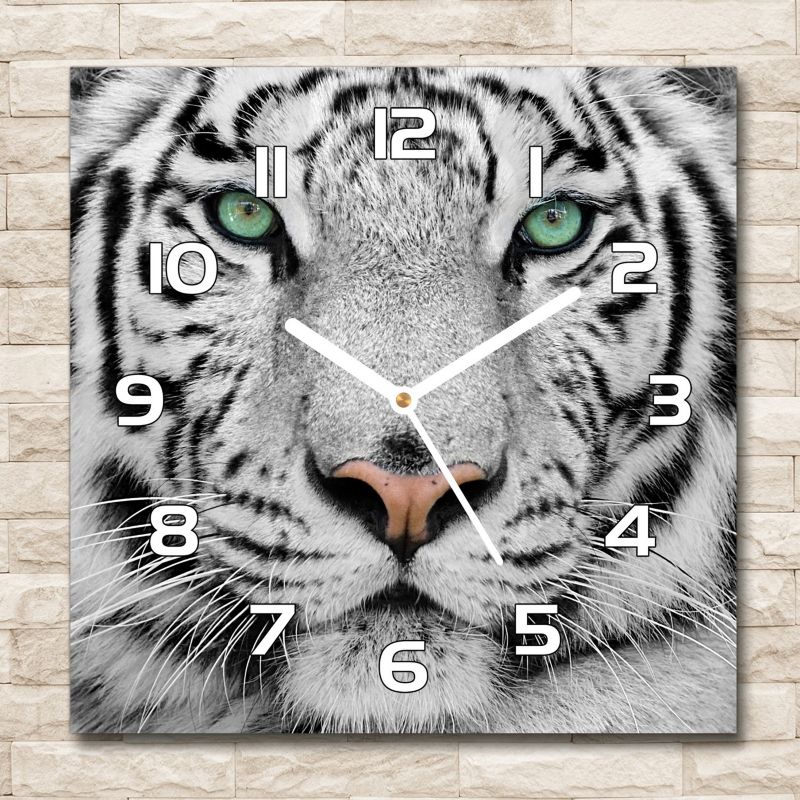 Glasur Tulup Hvid tiger 30 x 30 cm lydløs 1 stk.