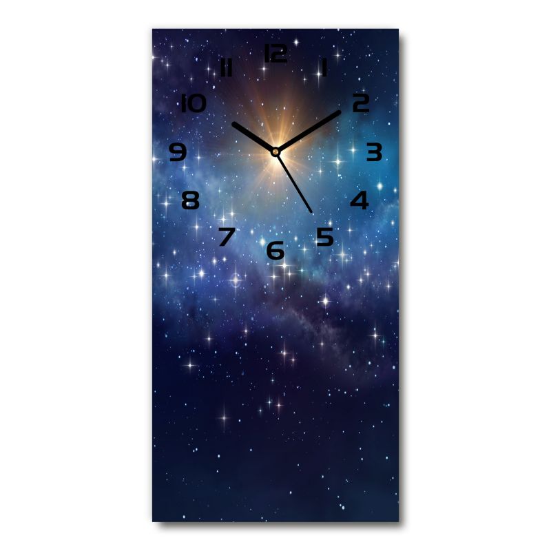 Glasur Tulup Galakse vægur med sorte visere 30 x 60 cm lydløst 1 stk.