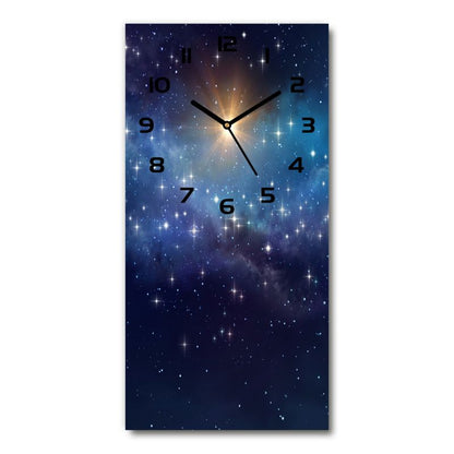 Glasur Tulup Galakse vægur med sorte visere 30 x 60 cm lydløst 1 stk.