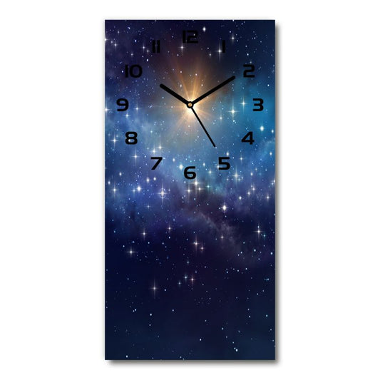 Glasur Tulup Galakse vægur med sorte visere 30 x 60 cm lydløst 1 stk.