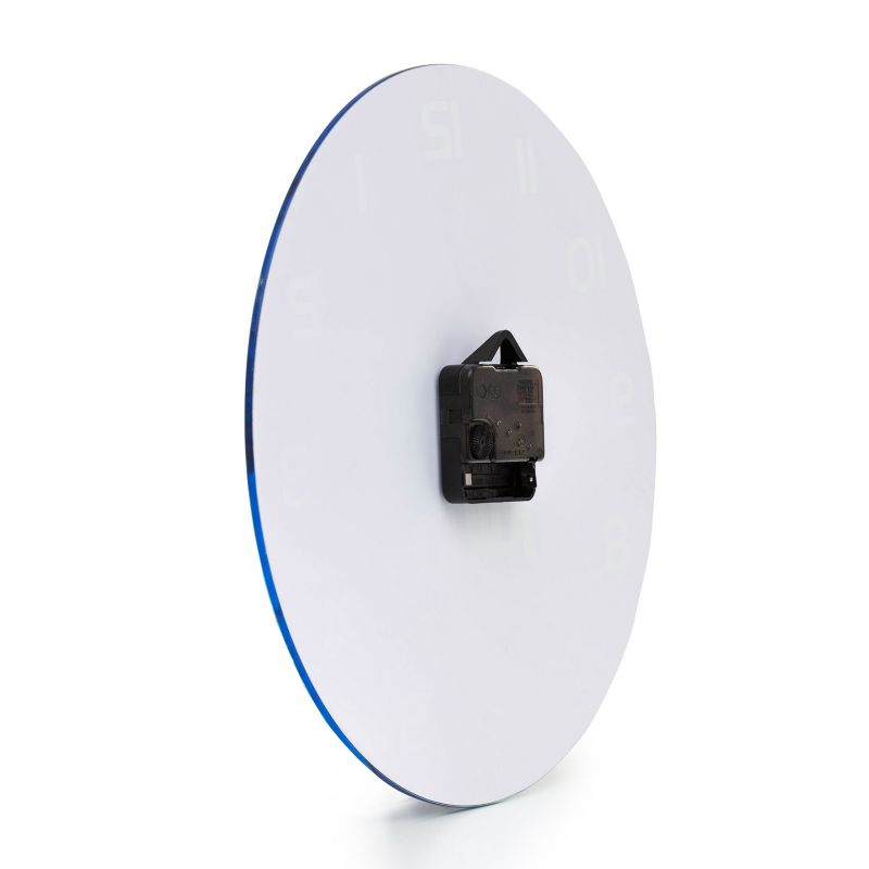 Tulup katteglasur vægur med sorte visere Ø30 cm, lydløst, 1 stk.