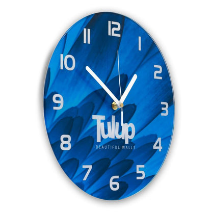 Glasur Tulup Metalisk abstraktion sort visere Ø30 cm stille 1 stk.