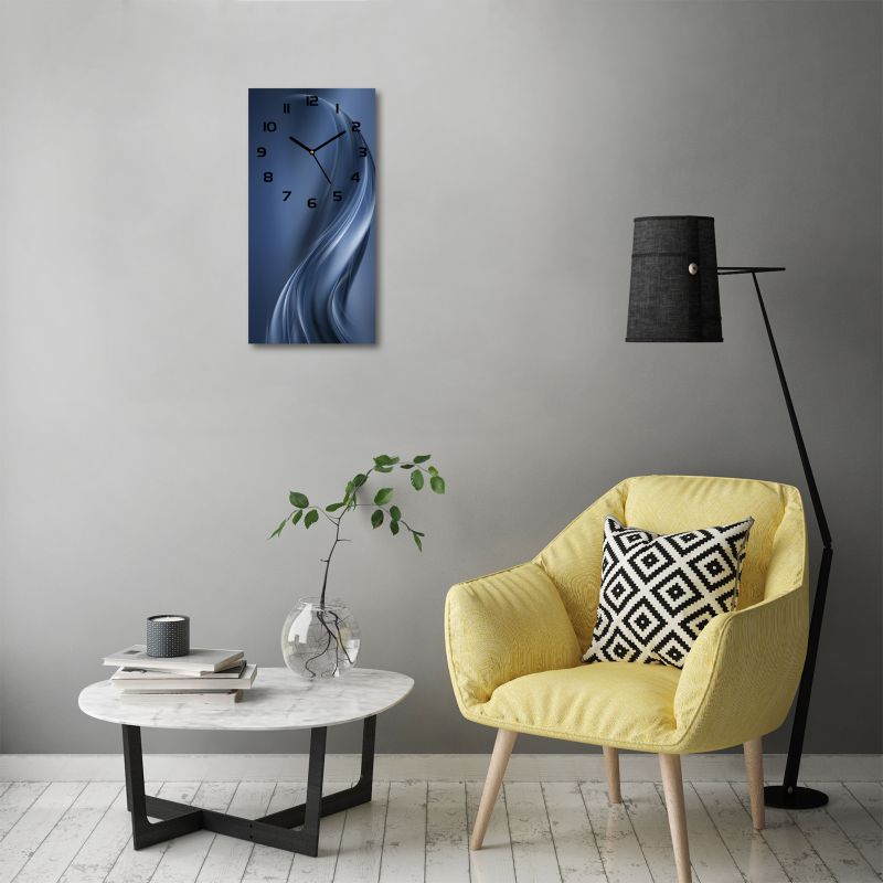 Glasur Tulup Grå bølge med sorte visere 30x60 cm lydløs 1 stk.