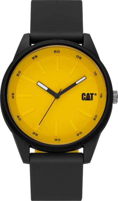 Analogt ur Caterpillar Insignia 3H polycarbonat 43 mm silikonerem 1 stk.