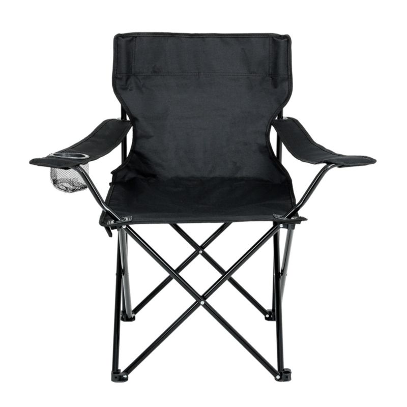 Sæt med 2 foldbare campingstole Anter i sort