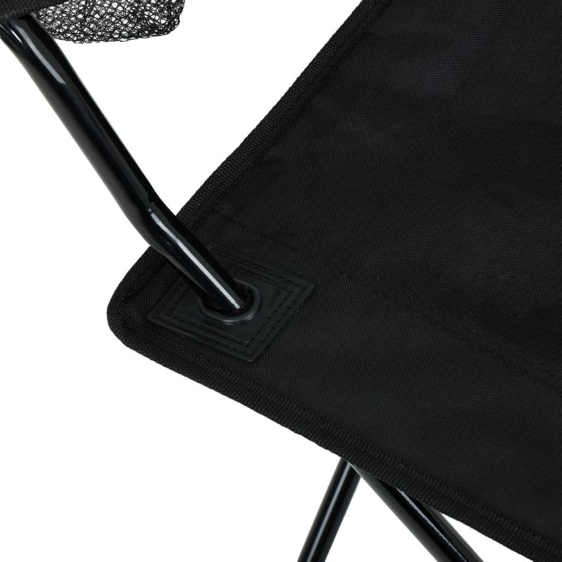 Sæt med 2 foldbare campingstole Anter i sort