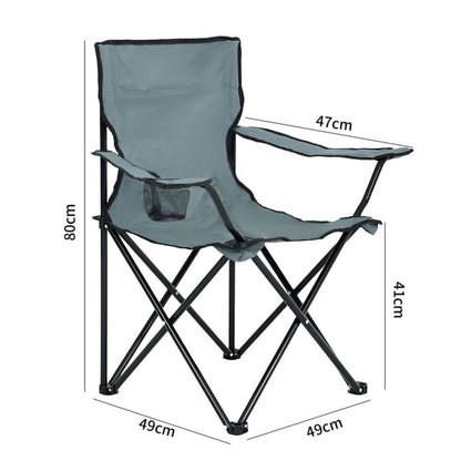 Sæt med 2 foldbare campingstole Anter i grå, 2 stk.